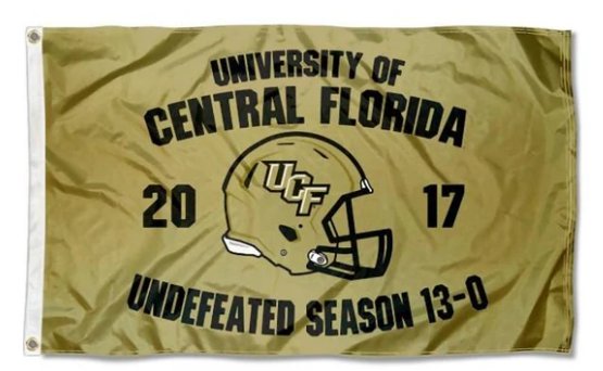 UCF Knights Team Sport Flag 3X5ft Banner USA Polyester with 2 Brass Grommets