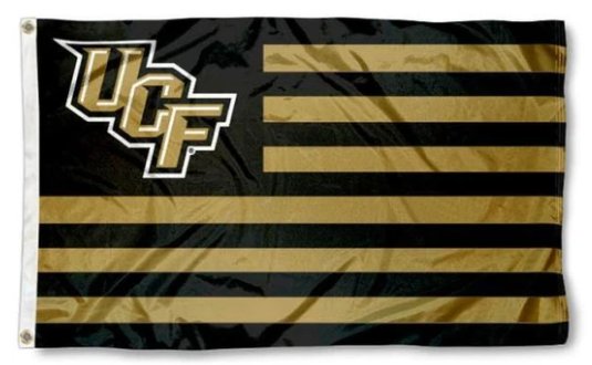 UCF Knights Yellow Flag 3X5ft Banner USA Polyester with 2 Brass Grommets