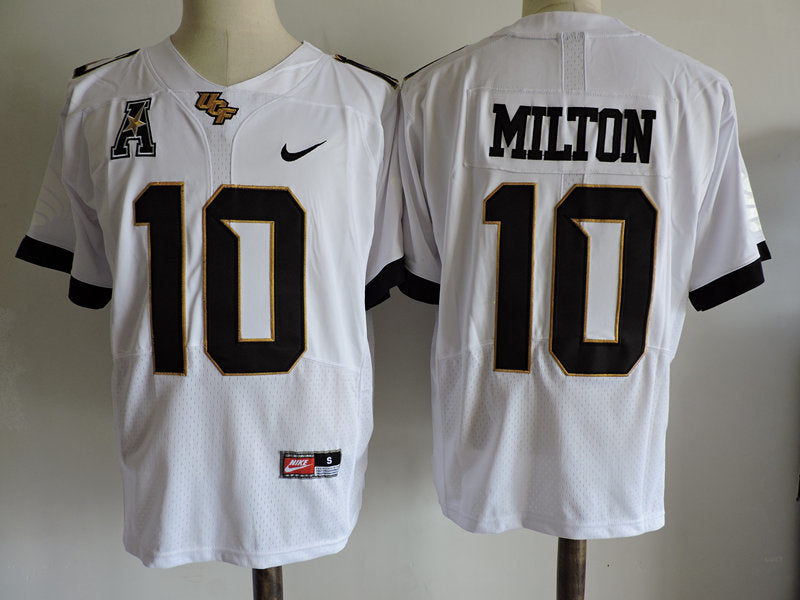 UCF Knights #10 Milton College Football Jersey White