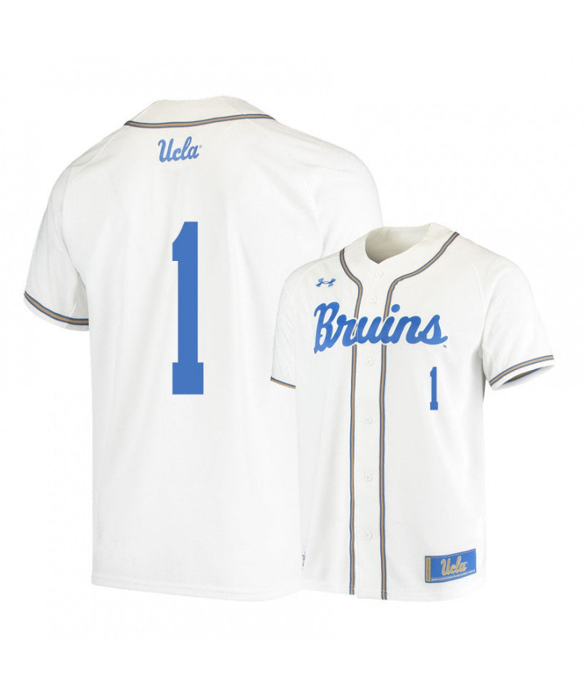 UCLA Bruins 1 Matt McLain White College Baseball Jersey