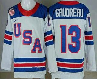 USA #13 Johnny Gaudreau White 2026 olympics authentic jersey Stitched