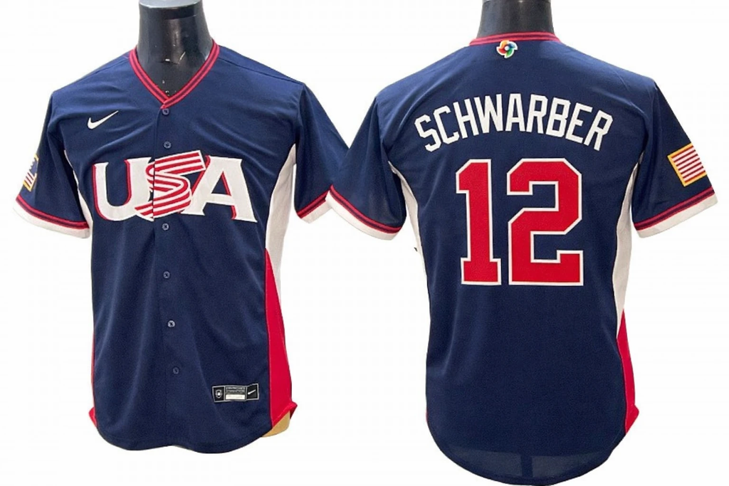 USA Baseball #12 Kyle Schwarber 2026 World Baseball Jersey