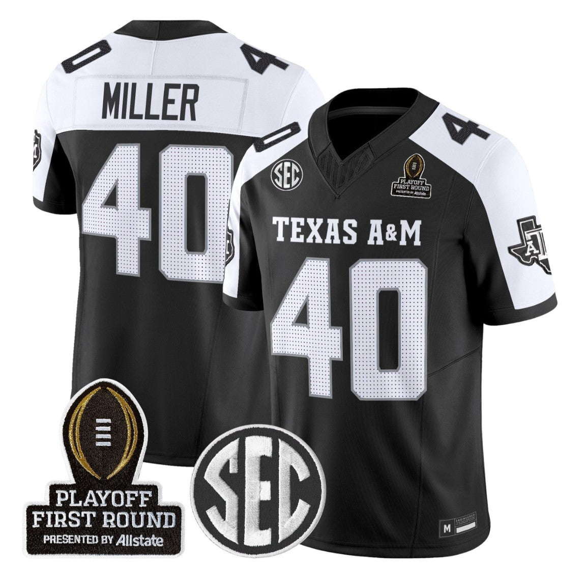 Von Miller Jersey #40 Texas A&M Aggies 2025 Playoff First Round Stitched
