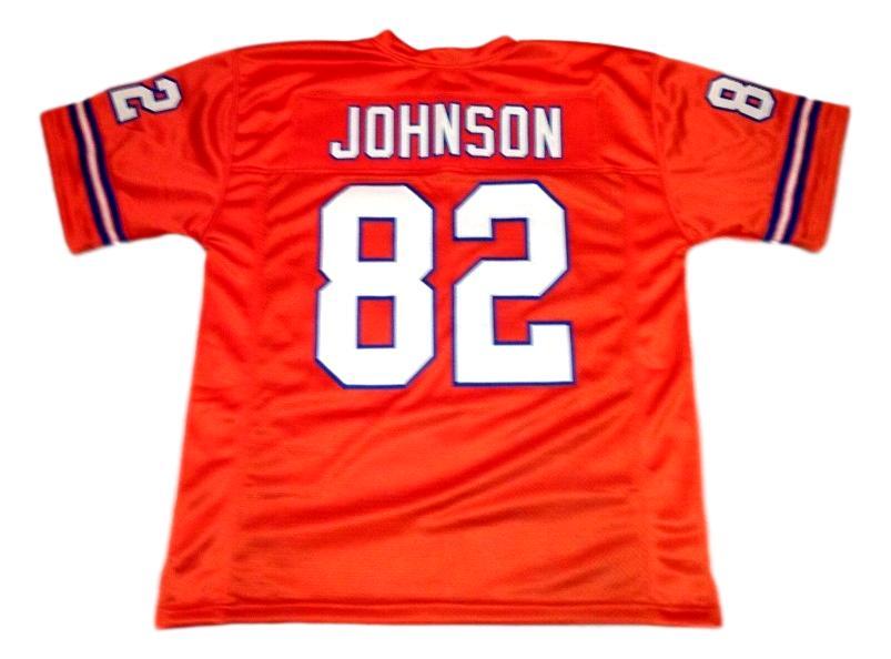 Vance Johnson CUSTOM STITCHED Unsigned Football Jersey Orange