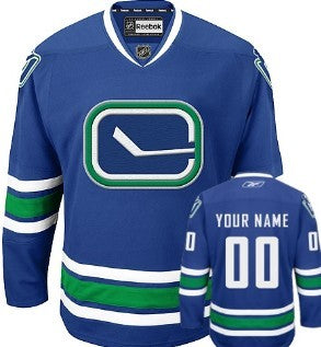 Vancouver Canucks Customized Blue Third Jersey