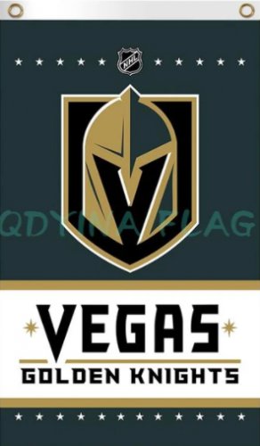 Vegas Golden Knights Vertical US Flag 3X5Ft Polyester Digital Print Banner USA