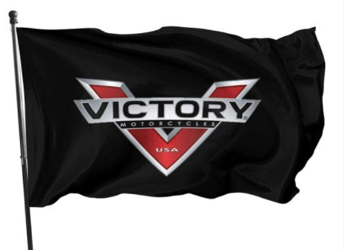 Victory Motorcycle Flag 3X5 Ft Polyester Banner USA 90x150cm