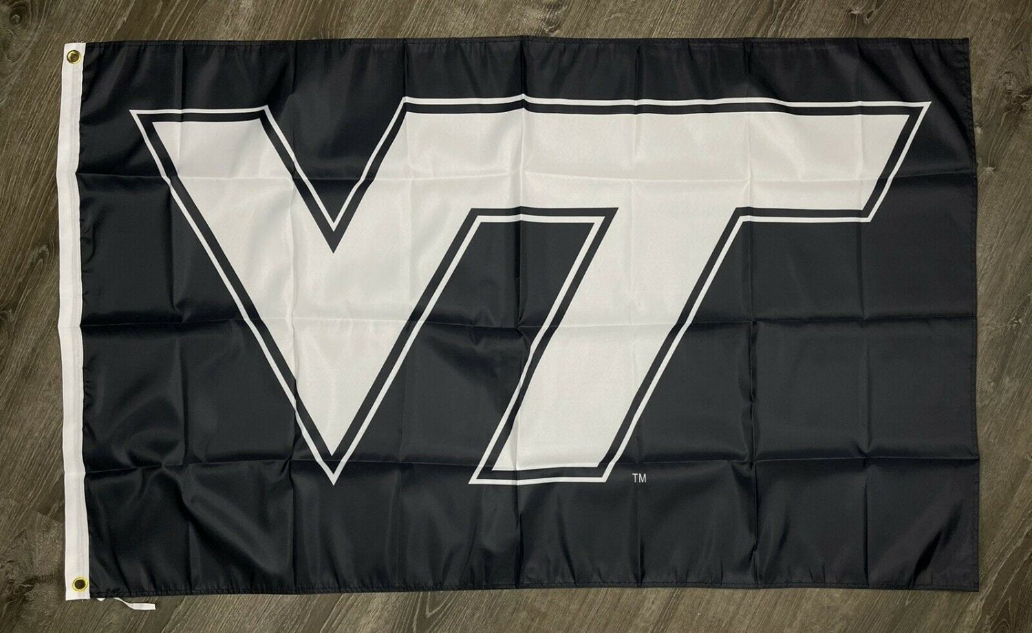 Virginia Tech Hokies Logo Flag 3x5 ft Black Sports Banner Man-Cave Garage