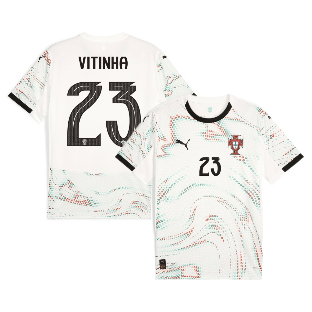 Vitinha 23 Portugal National Team 2025-26 Away Men Jersey – White