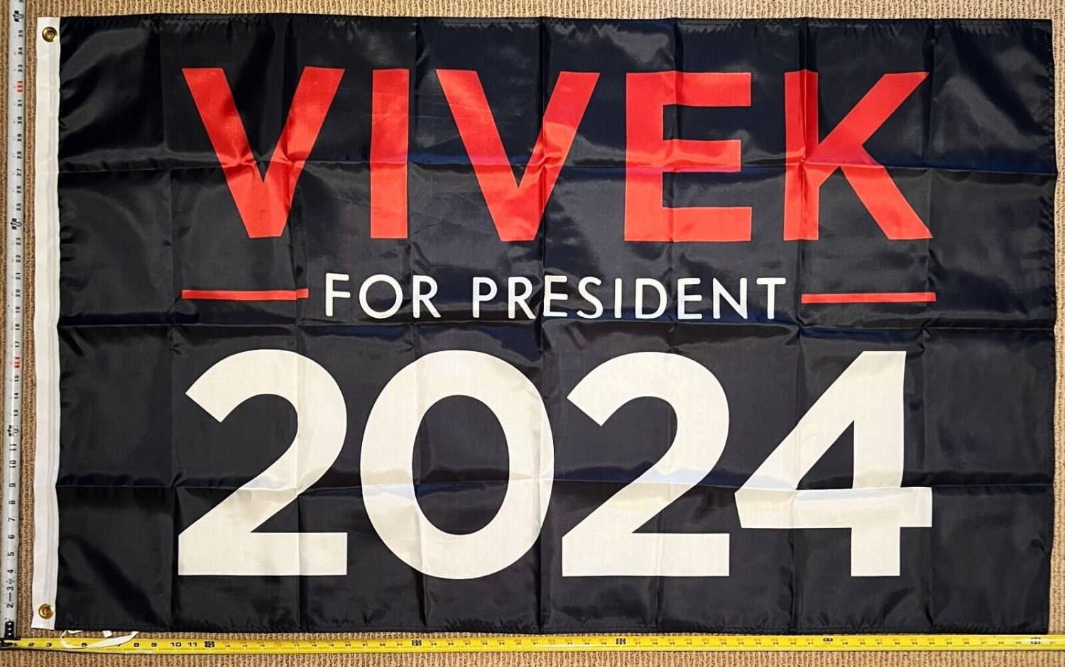Vivek Ramaswamy Flag 2024 Blue Democrat Save America USA Sign 3x5'