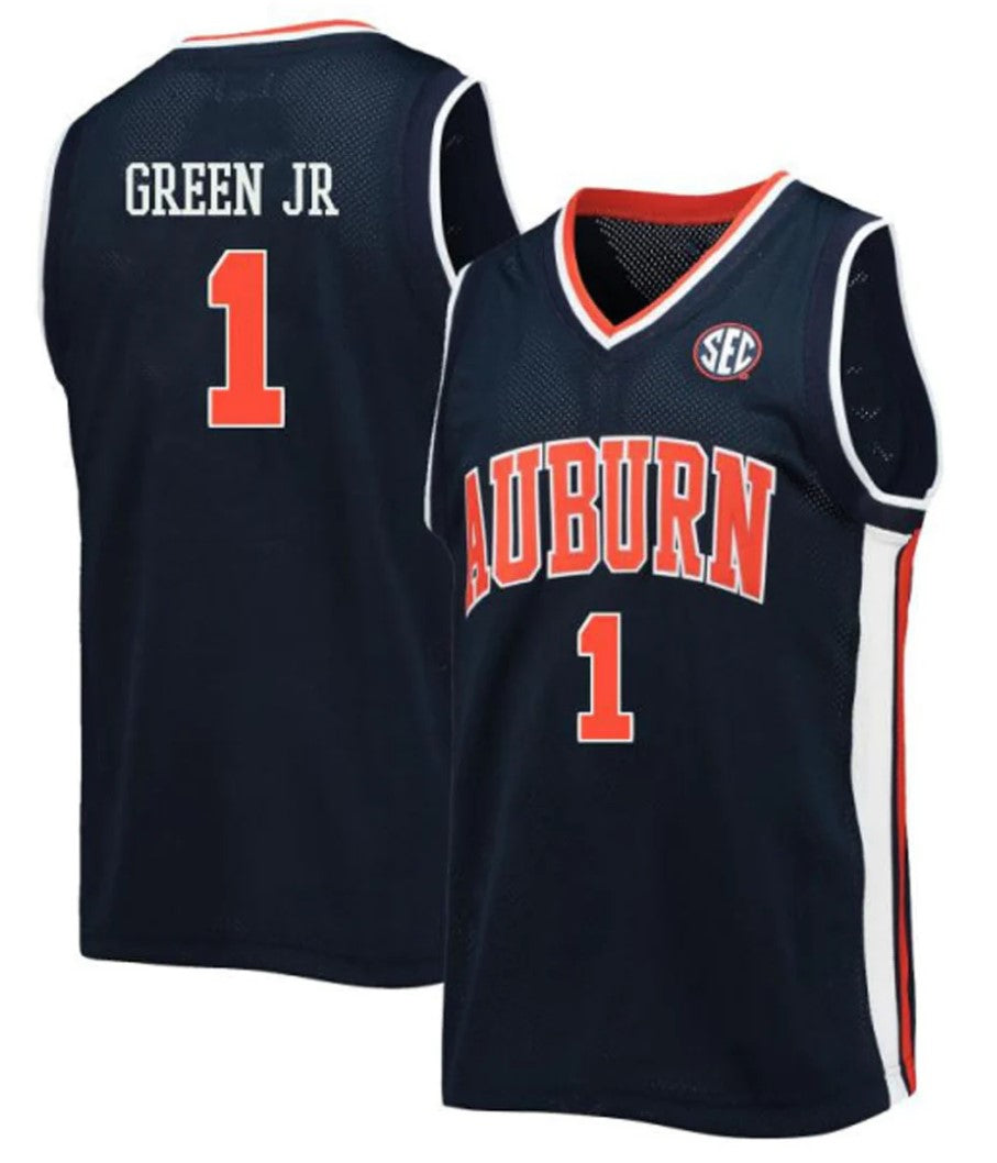 Wendell Green Jr Jersey Auburn Tigers College Basketball #1