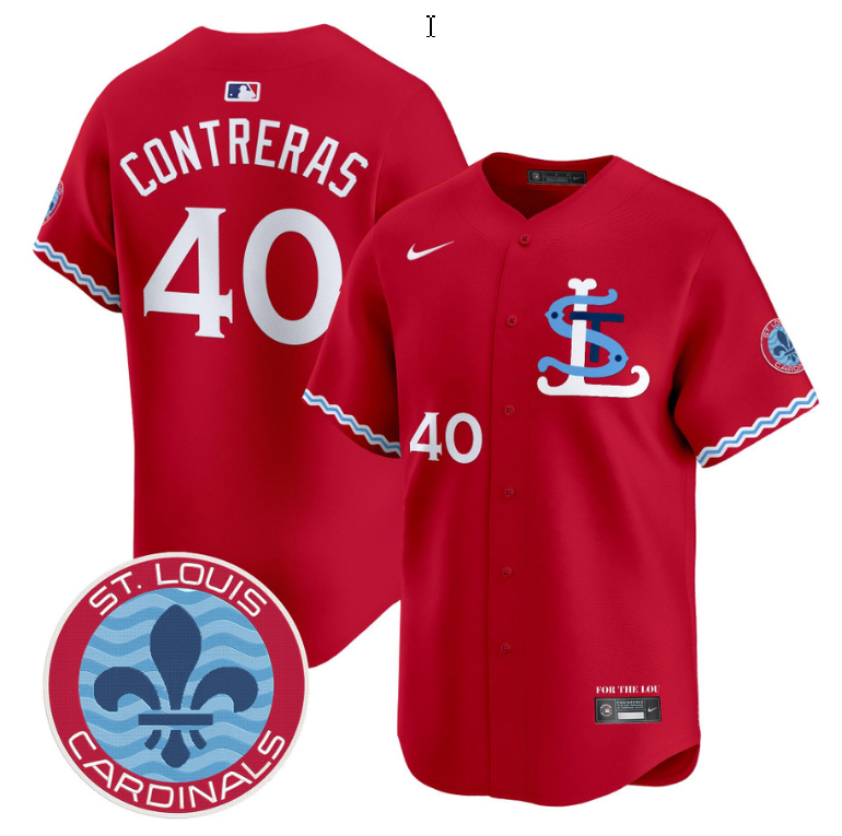 Willson Contreras Jersey #40 St. Louis Cardinals City Connect Vapor Premier Limited Stitched