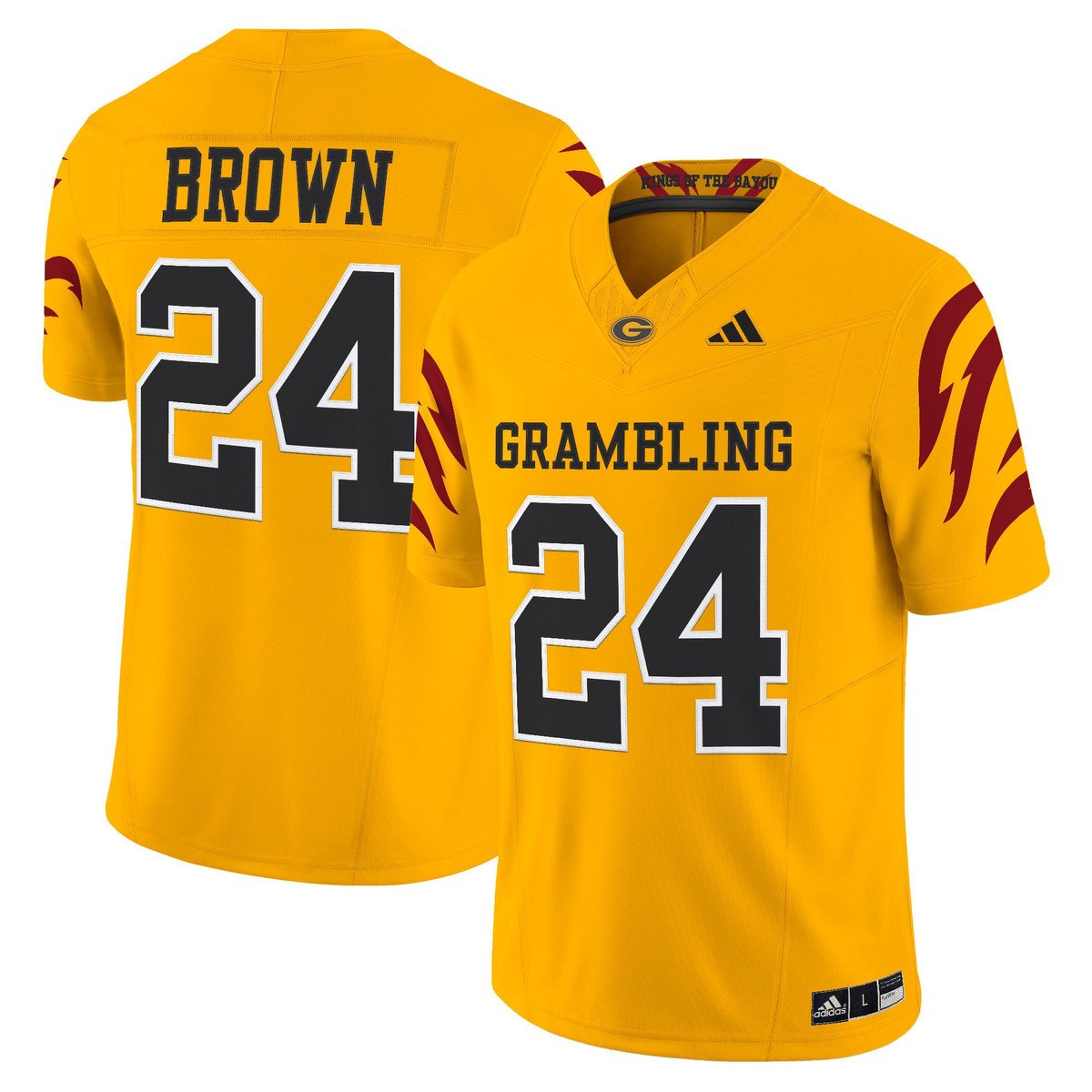 Willie Brown Jersey #24 Grambling Tigers 2025 Vapor Limited Stitched Gold