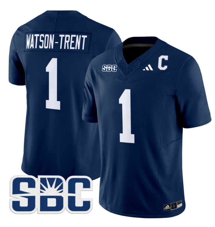 Watson-Trent Jersey #1 Georgia Southern Eagles 2024 Limited Stitched Blue