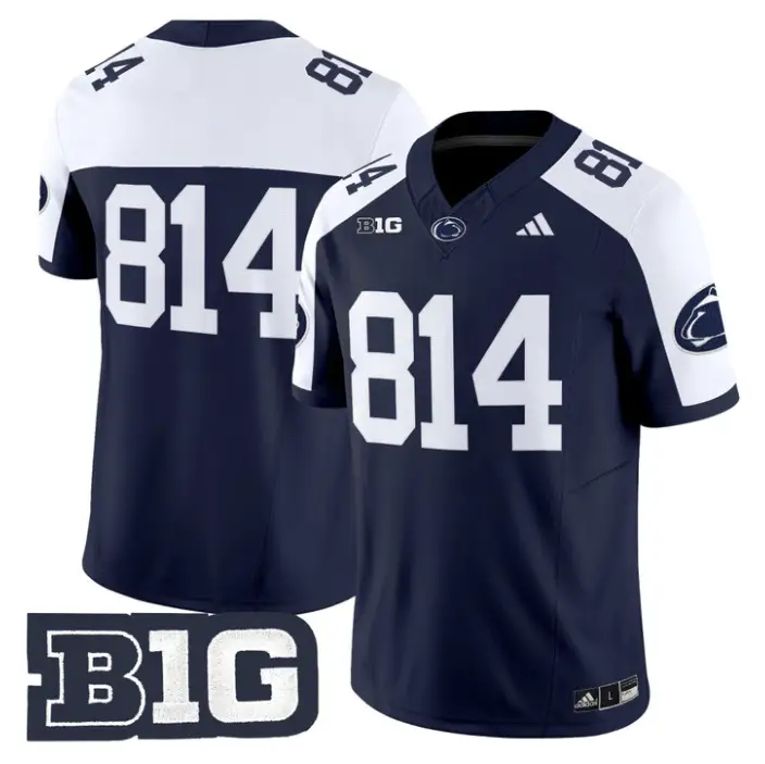 WHITEOUT Jersey #814 Penn State 2026 No Name on Back Limited Stitched
