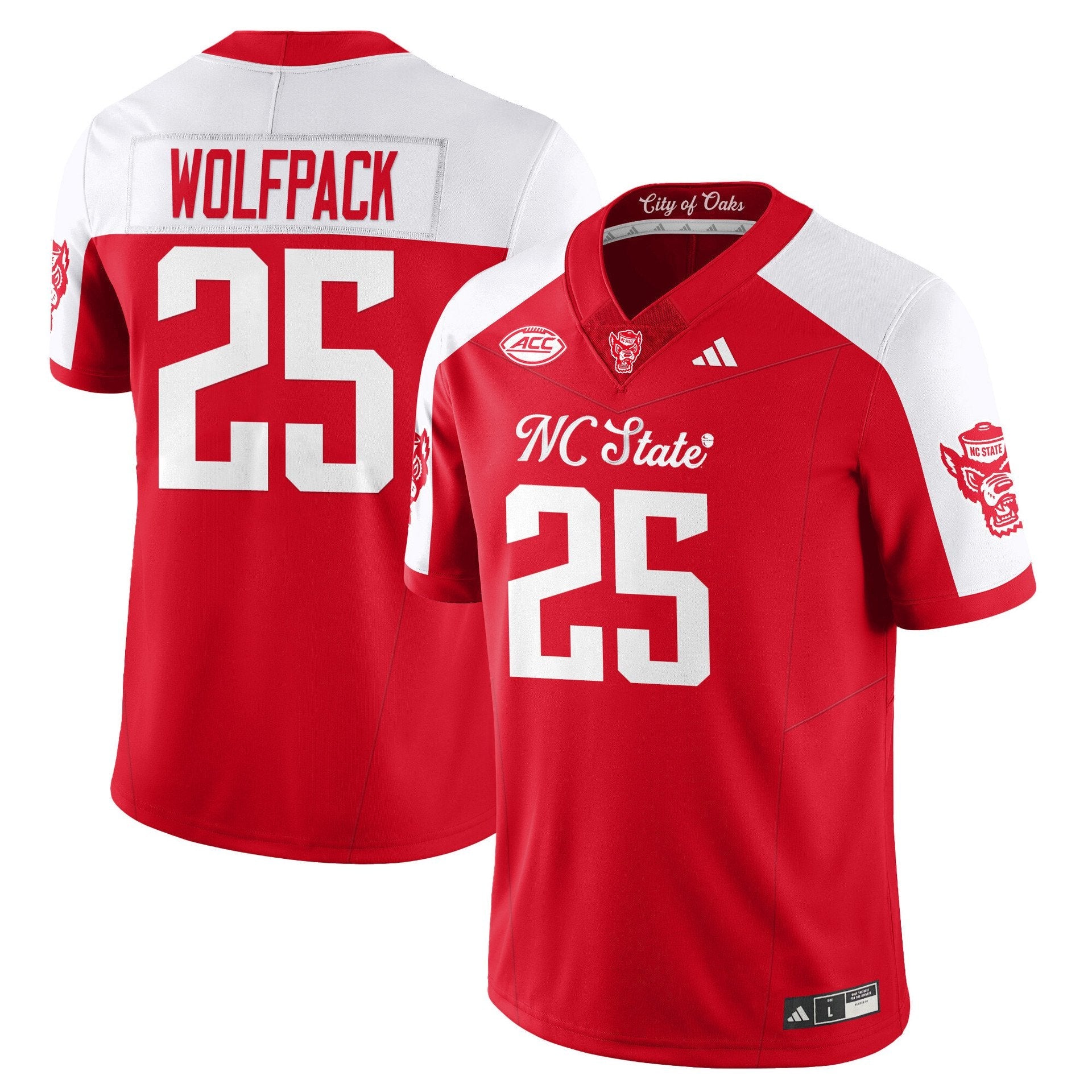 Wolfpack Jersey #25 State Wolfpack City of Oaks Vapor Limited Stitched Red Alter