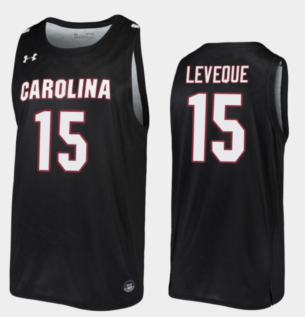 Wildens Leveque Jersey South Carolina Gamecocks College Basketball Black Replica #15
