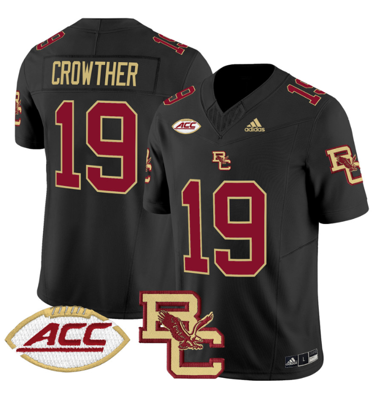 Welles Crowther Jersey #19 Boston College Eagles 2024 Stitched Black