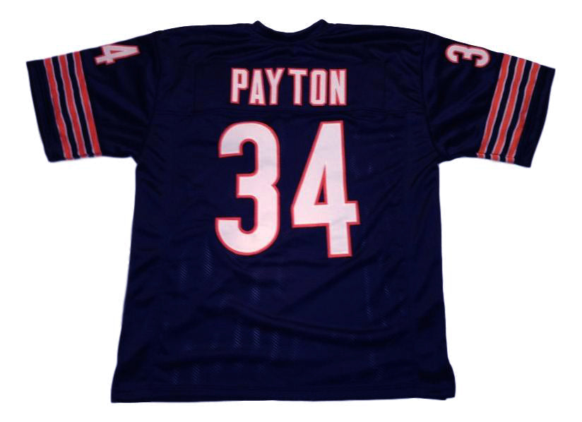 Walter Payton CUSTOM STITCHED Unsigned Football Jersey Blue