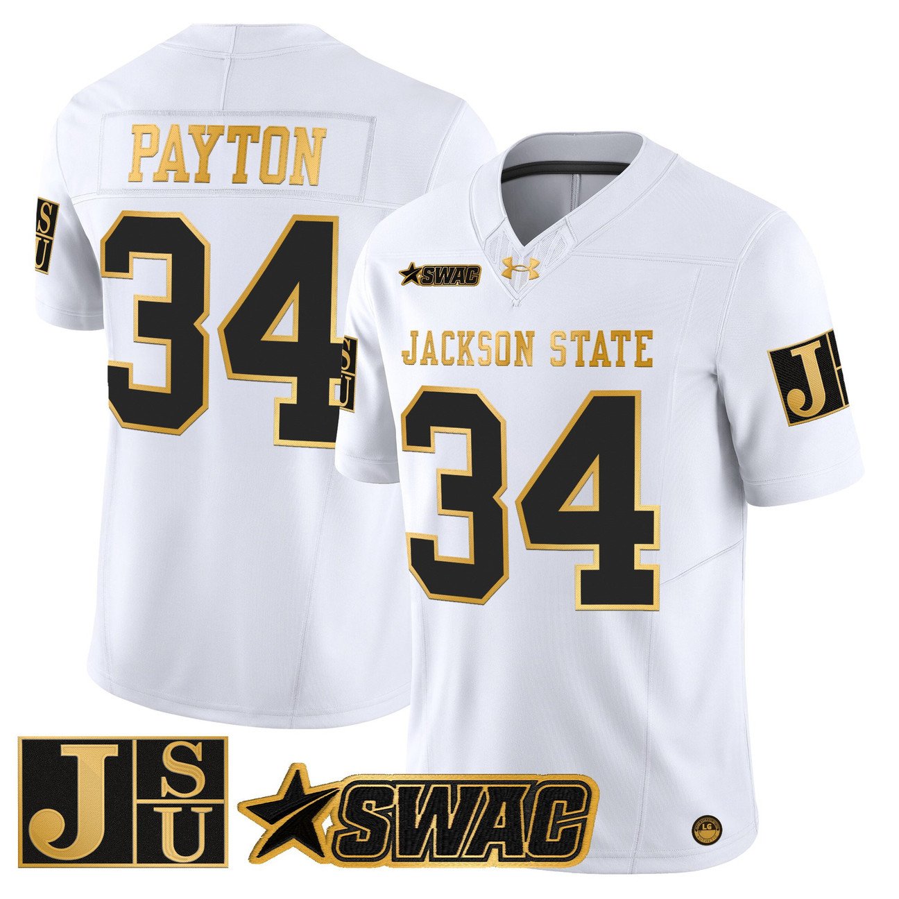 Walter Payton Jersey #34 Jackson State Tigers 2025 Vapor Stitched