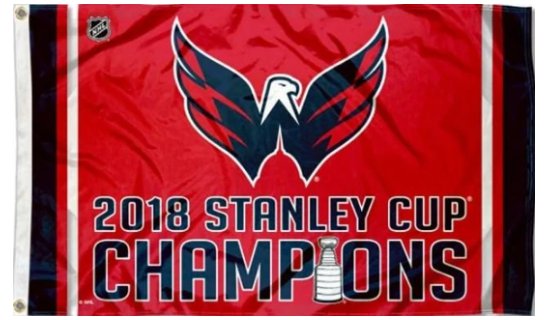 Washington Capitals 2018 Stanley Cup Champions Flag 3X5Ft Polyester Digital Print Banner USA