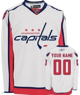 Washington Capitals  Customized White Jersey