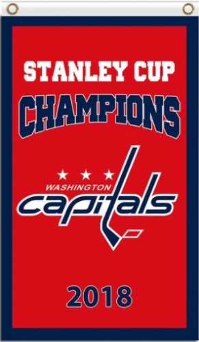 Washington Capitals Stanley Cup Champion Flag 3X5Ft Polyester Digital Print Banner USA