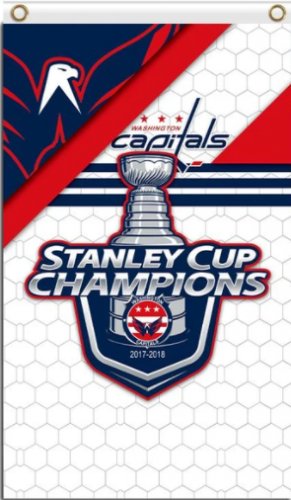 Washington Capitals US Stanley Cup Champion Flag 3X5Ft Polyester Digital Print Banner USA