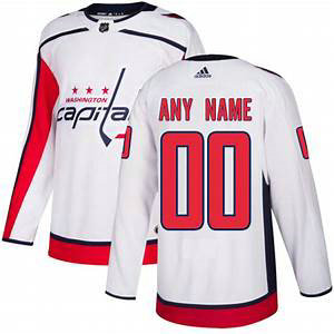 Washington Capitals  White Custom Jersey