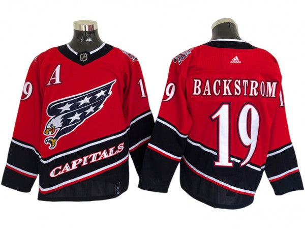 Washington Capitals #19 Nicklas Backstrom Red 2020&21 Reverse Retro Jersey