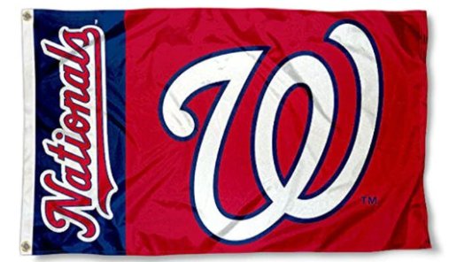 Washington Nationals US Flag 3X5 Banner USA Polyester with Brass Grommets