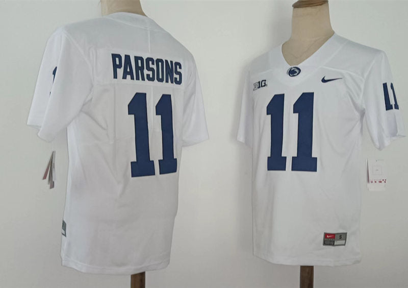 Washington State Cougars #11 Parsons NCAA Football Jersey White