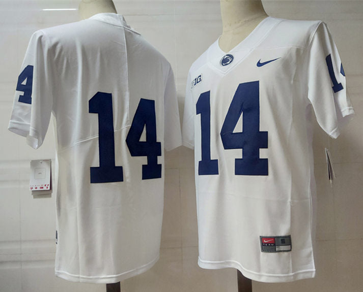 Washington State Cougars #14 Cougar No Name NCAA Football Jersey White