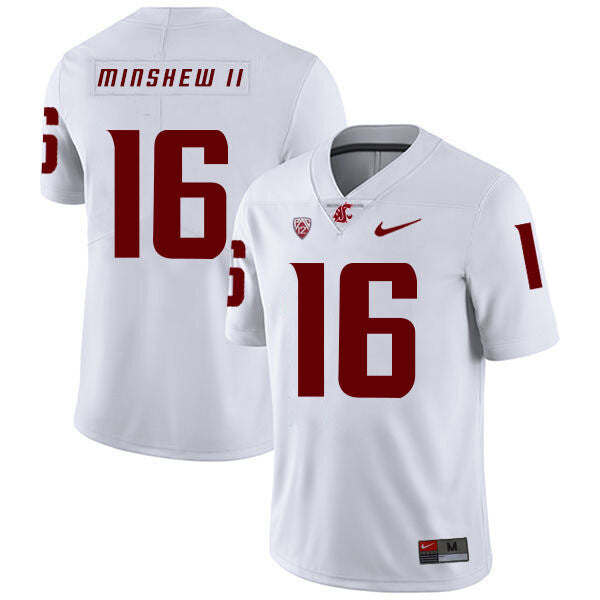 Washington State Cougars #16 Gardner Minshew II Football Jersey White