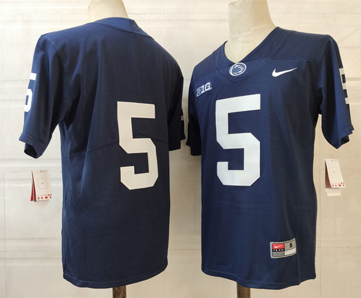 Washington State Cougars #5 No Name NCAA Football Jersey Dark Blue