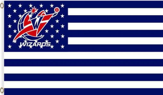 Washington Wizards Star Flag 3X5Ft Polyester Banner USA Digital Print