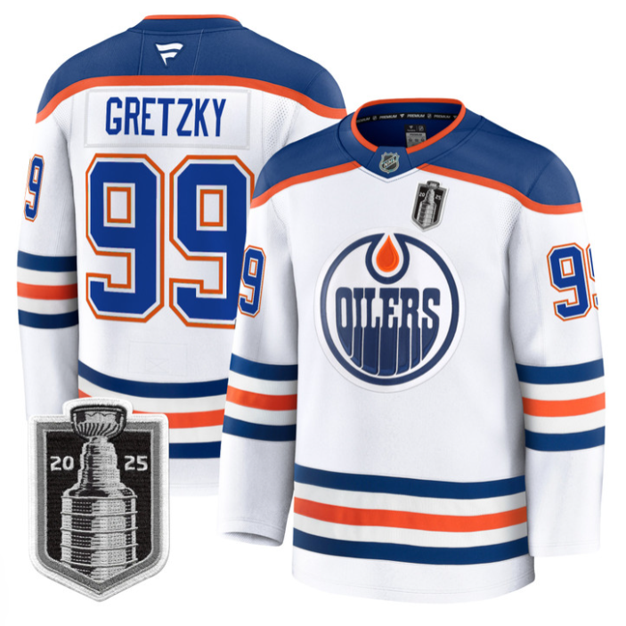 Wayne Gretzky Jersey #99 Edmonton Oilers 2025 Stanley Cup Final Stitched Away