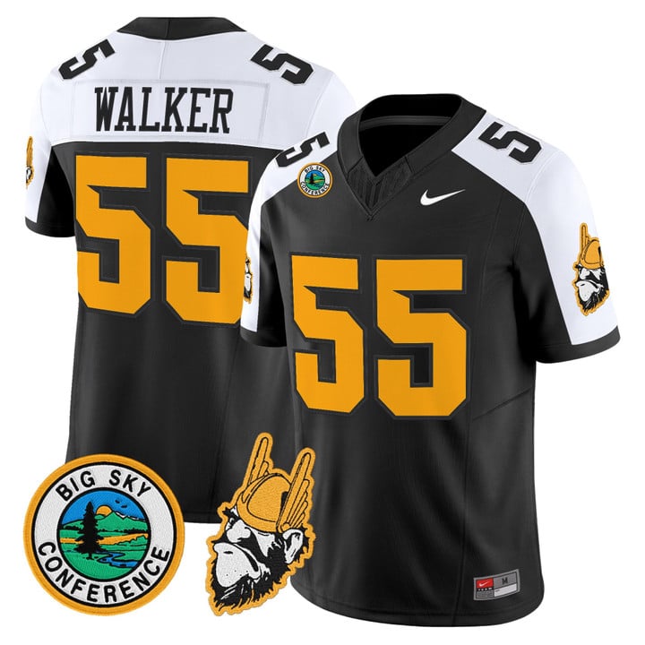 Wayne Walker Jersey #55 Idaho Vandals 1975 Throwback Limited Stitched Black Alter