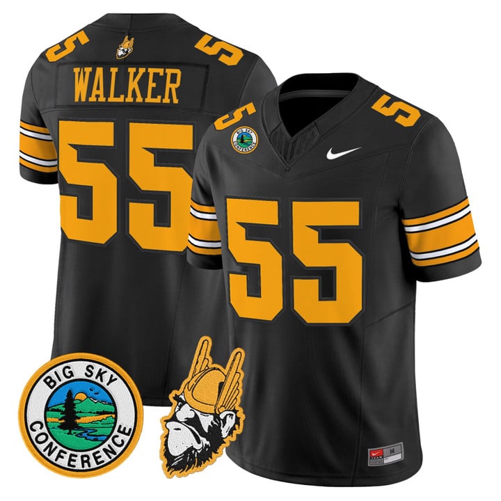 Wayne Walker Jersey #55 Idaho Vandals 1975 Throwback Limited Stitched Black
