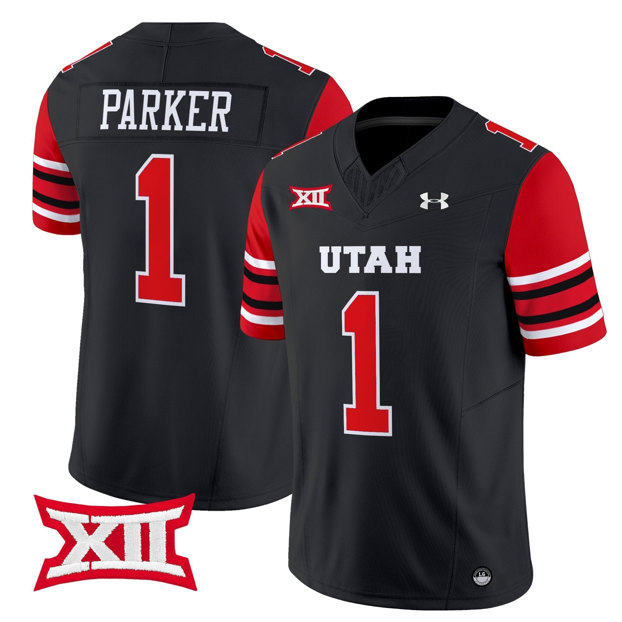 Wayshawn Parker Jersey #1 Utah Utes 2025 Vapor Limited Stitched Black