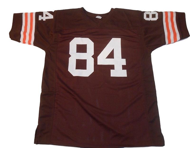 Webster Slaughter CUSTOM STITCHED Unsigned Football Brown Jersey