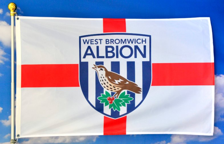 West Bromwich Albion Football Club Flag 3x5ft Banner Polyester