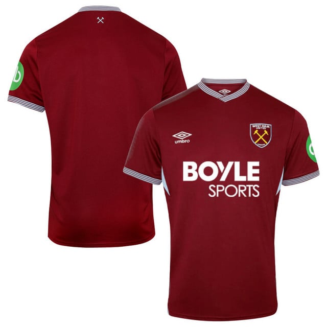 West Ham United 2025-26 Home Match Jersey – Burgundy