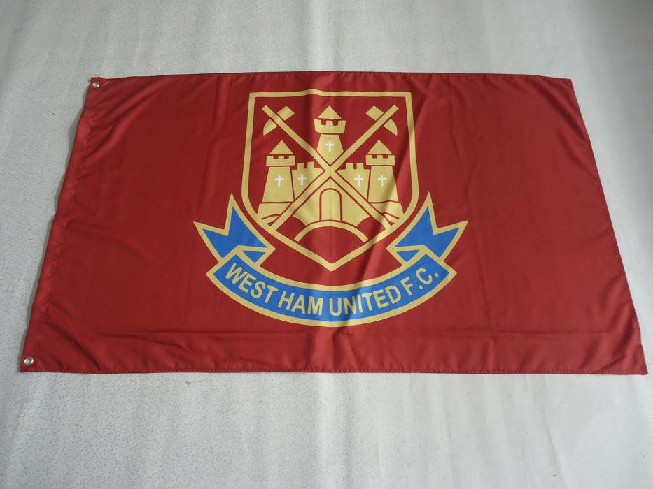 West Ham United Football Club Flag 3x5ft Banner polyester