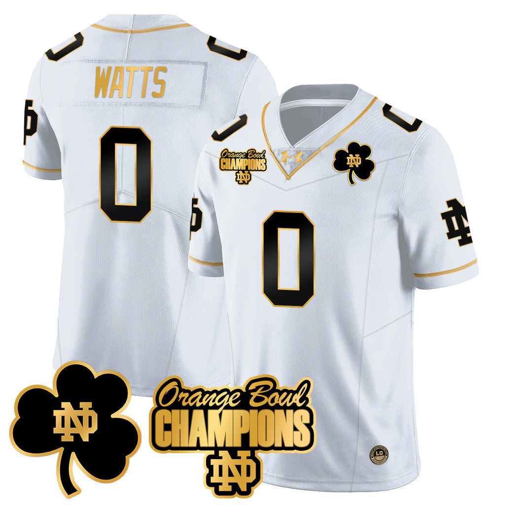Men Notre Dame Fighting Irish 2025 Orange Bowl Champions Jersey  - All Stitched