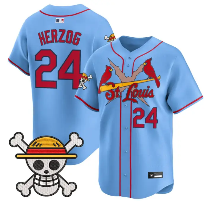 Whitey Herzog Jersey #24 St. Louis Cardinals One Piece Premier Stitched