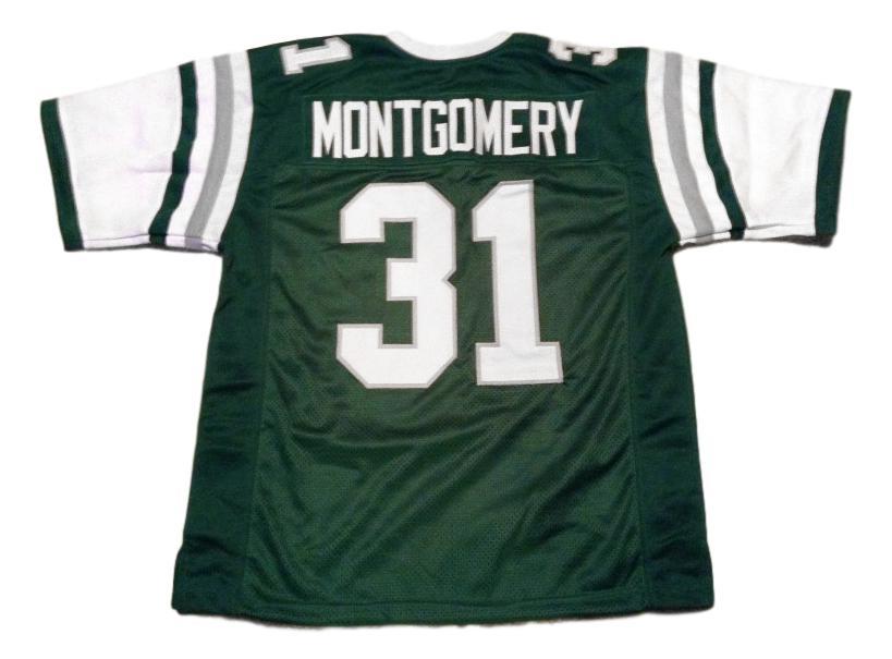 Wilbert Montgomery CUSTOM STITCHED Unsigned Football Jersey Green