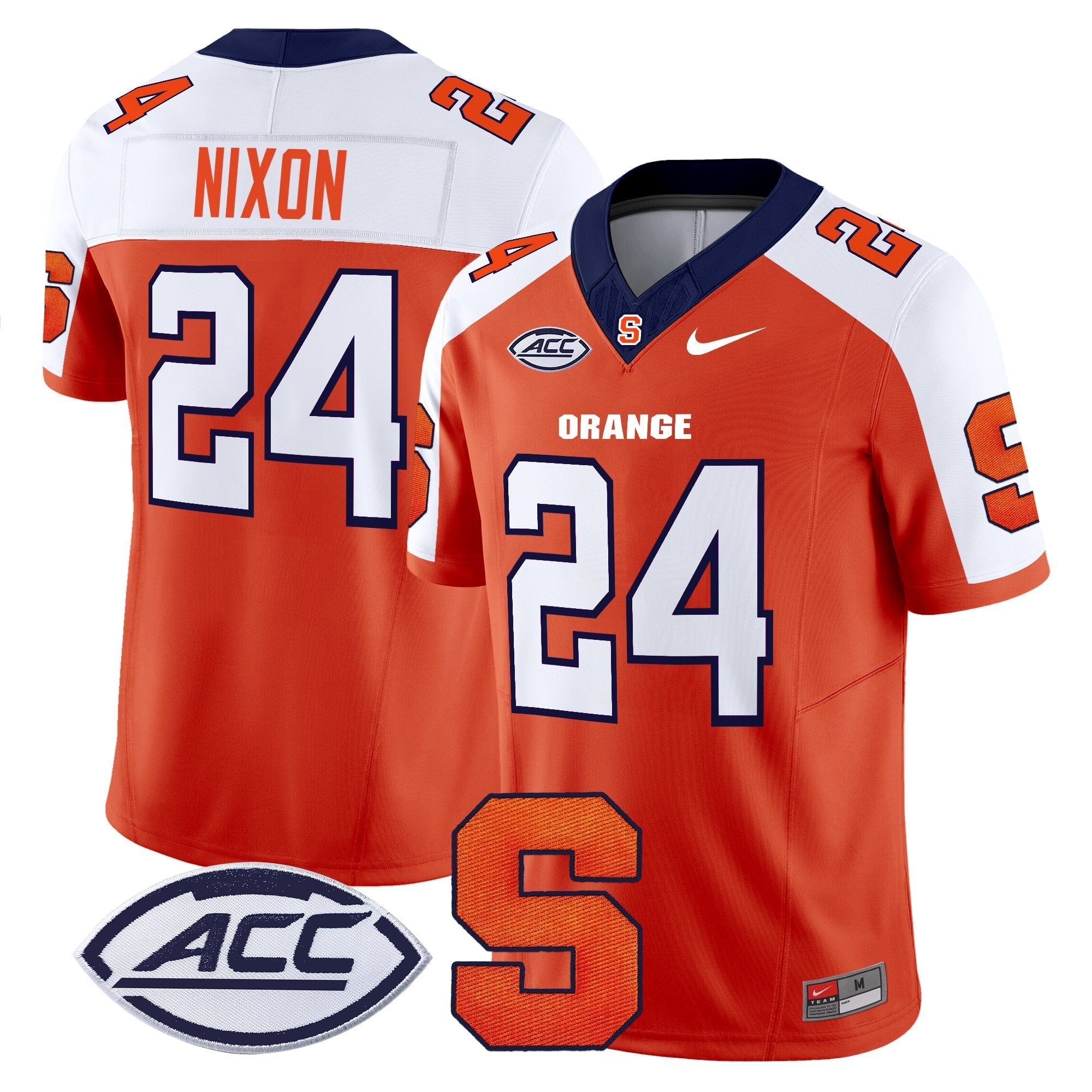 Will Nixon Jersey #24 Syracuse Orange 2025 Limited Stitched Orange Alternate