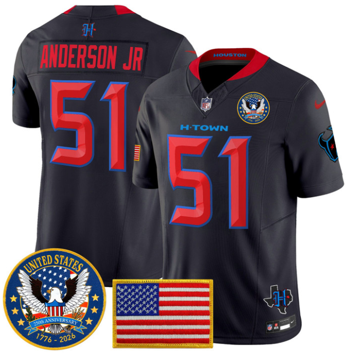 Will Anderson Jr Jersey #51 United States 250th Anniversary Stitched
