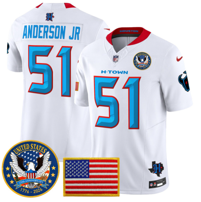 Will Anderson Jr Jersey #51 United States 250th Anniversary Stitched